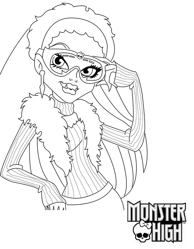 coloriage monster high abbey bominable
